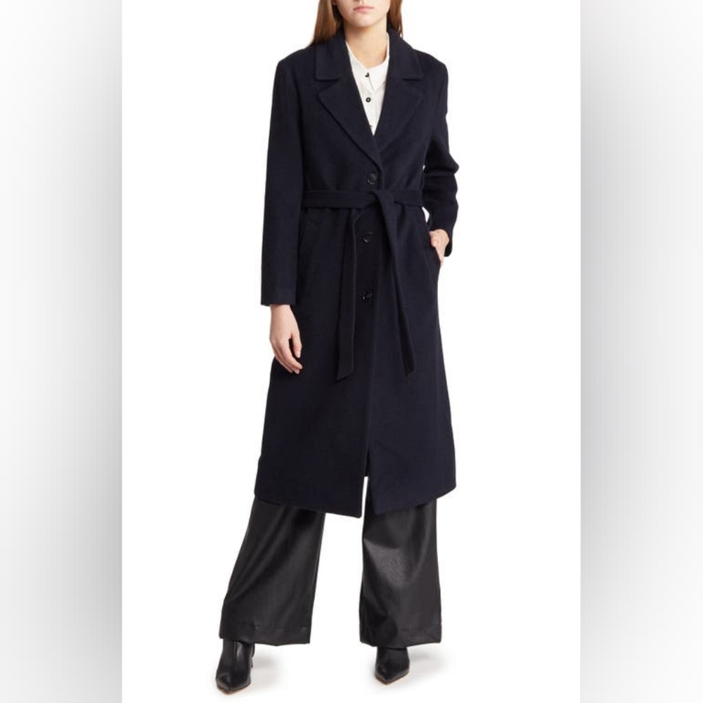 & Other Stories Black Belted Coat